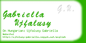 gabriella ujfalusy business card